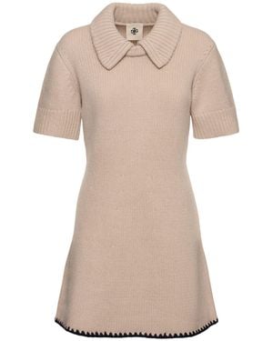 THE GARMENT Mujer Vestido Polo Corto De Punto - Neutro