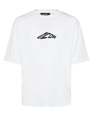 DSquared² Uomo T-Shirt Loose Fit - Bianco