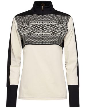 Bogner Femme Haut Col Roulé En Matière Technique Elissa Coquille D'Œuf - Noir