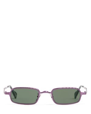 Kuboraum Femme Lunettes De Soleil En Acétate Et Métal Z18 Unique - Vert