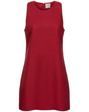 Posse Vestito mini ellen in lino - Rosso