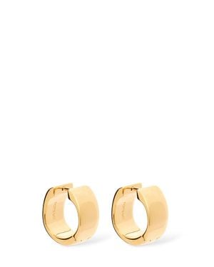 TOTEME Donna Signature Hoop Earrings - Metallizzato