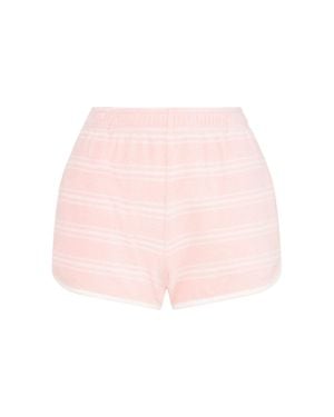 Sporty & Rich Mujer Shorts De Rizo - Rosa