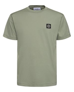 Stone Island Uomo T-Shirt - Verde