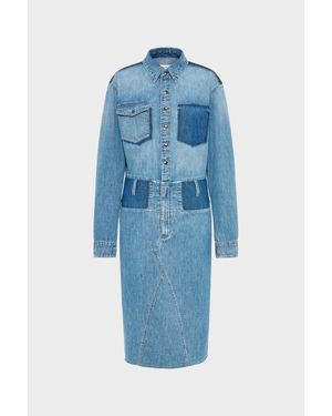 Maison Margiela パッチワーク デニム シャツドレス, 女性, ブルージーンズ, サイズ