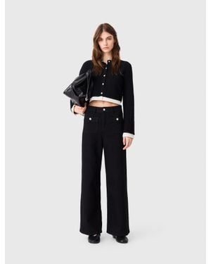 Maje Straight-Leg Jeans With Patch Pockets - White