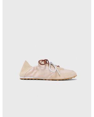 Maje Multi-Lace Nylon Trainers - White