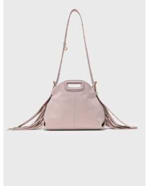 Maje Naplak Leather Miss M Mini Bag - Pink