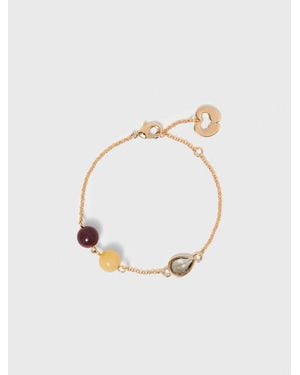 Maje Bracelet With Pearl And Rhinestone - White