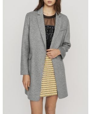 Maje Mantel Aus Wollmischung - Grau