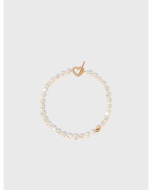 Maje Pearl Choker Necklace - White