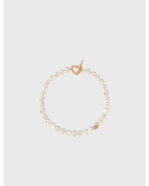 Maje Pearl Choker Necklace - White