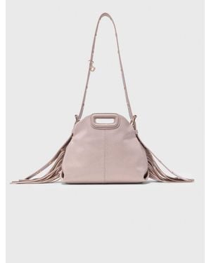 Maje Naplak Leather Miss M Mini Bag - Pink