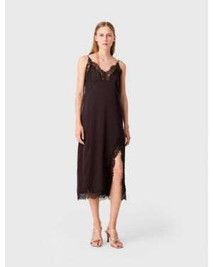 Maje Midi Slip Dress - White