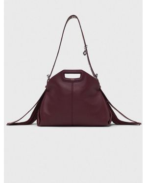 Maje Smooth Leather Miss M Bag - Purple