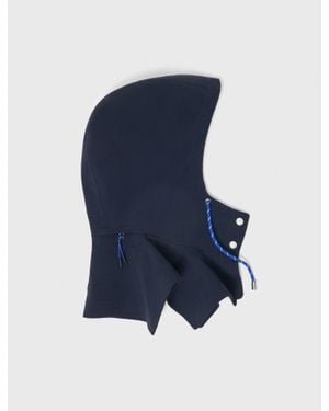 Maje Waterproof Drawstring Hood - Blue