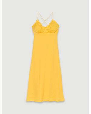 Maje Strapless Maxi Dress - Yellow