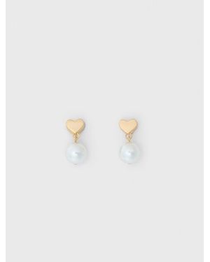Maje Bead Earrings - White