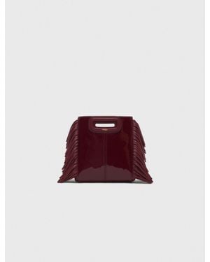 Maje Tasche M Mini Aus Glattleder - Rot