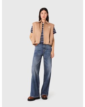 Maje Blouson Sans Manches - Bleu