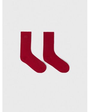 Maje Socken Mit Logo - Rot
