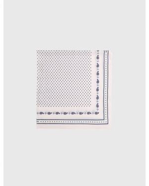 Maje 90X90 Printed Silk Scarf - White