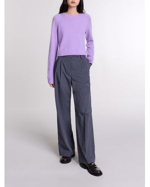 Maje Rhinestone Suit Pants - Purple