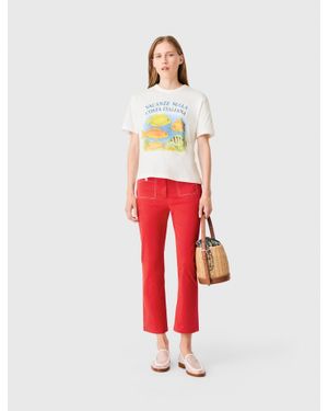 Maje T-Shirt With Fish Print - White