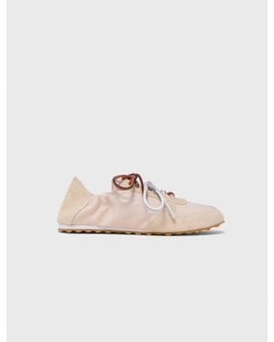 Maje Multi-Lace Nylon Sneakers - White