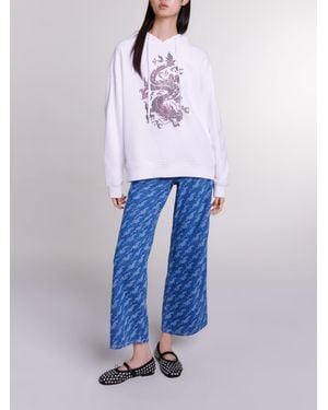 Maje Oversized Sweatshirt - Blue