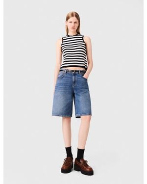 Maje Denim Bermuda Shorts - Blue