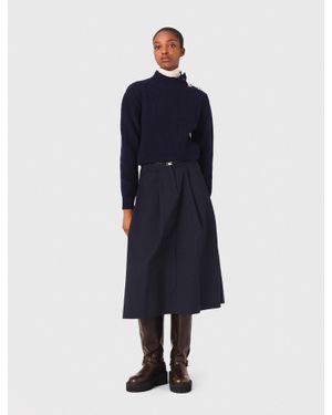 Maje Wool Roll-Neck Jumper - Blue