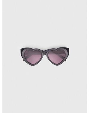 Maje Heart Sunglasses - Purple
