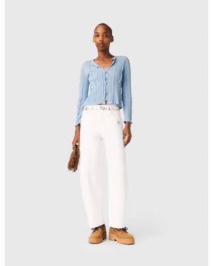 Maje Cardigan 2-En-1 - Blanc