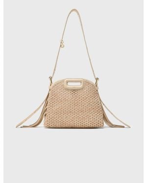 Maje Miss M Mini Net Bag - Natural