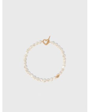 Maje Choker Aus Perlen - Weiß