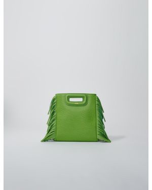 Maje Sac M Mini En Cuir - Vert