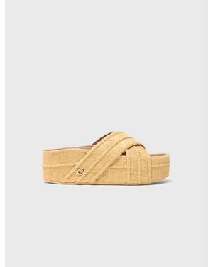 Maje Platform Sandals - Metallic