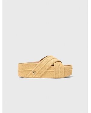Maje Platform Sandals - Metallic