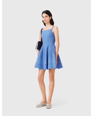 Maje Short Knit Dress - Blue