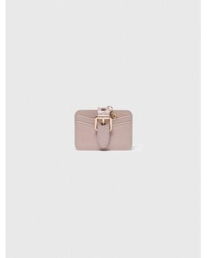 Maje Miss M Naplak Leather Card Case - Pink