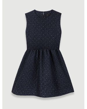 Maje Rhinestone Playsuit Dress - Blue