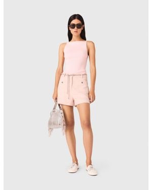Maje Tweed Shorts - Pink