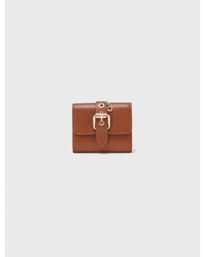 Maje Miss M Smooth Leather Wallet - White