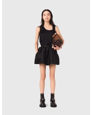 Maje Silk Tank Top - Black