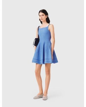 Maje Short Knit Dress - Blue