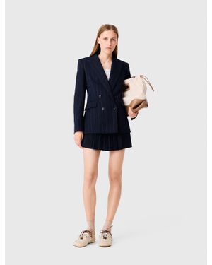 Maje Zweireihiger Blazer - Blau