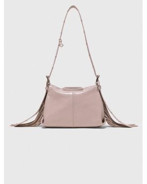 Maje Sac Miss M Mini En Cuir Naplak - Rose