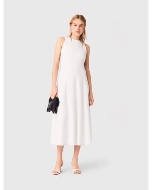 Maje Backless Midi Dress - White