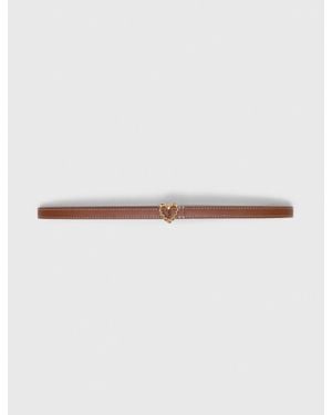 Maje Slim Heart Belt - White